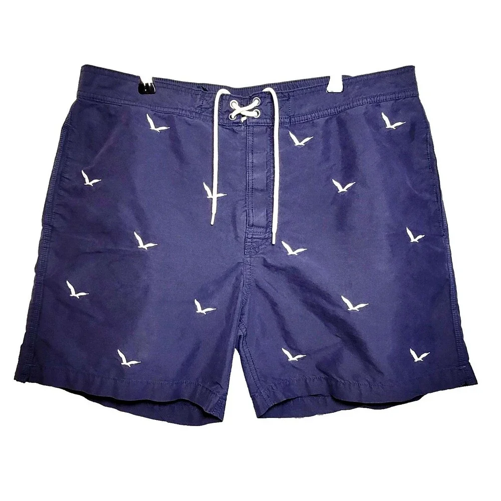 Polo Ralph Lauren Blue Seagull Swim Trunks Shorts Men's L W-36